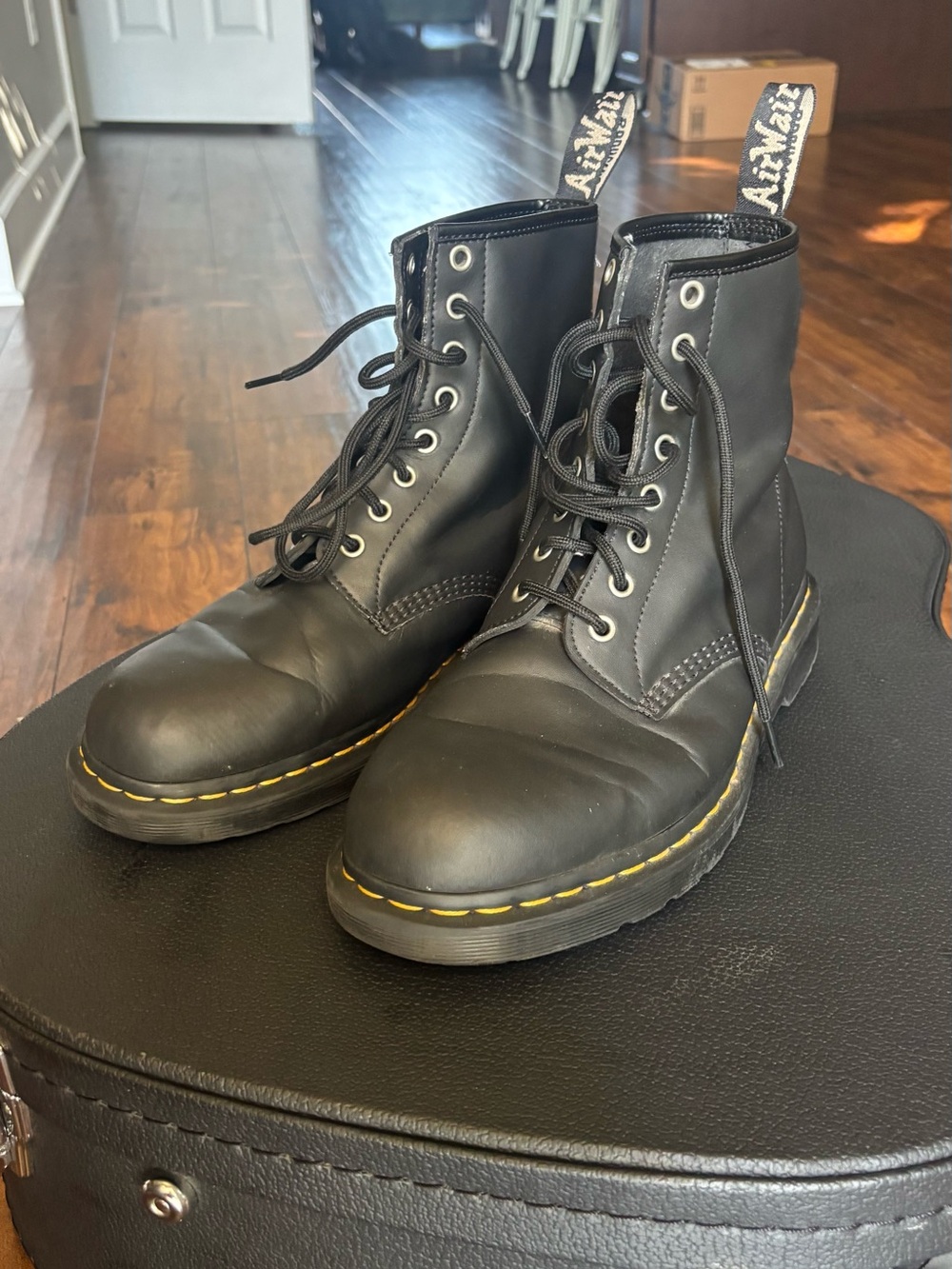 Dr. Martens 1460 Genix Nappa Reclaimed Leather Lace Up Boots